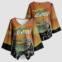 Alligator Alcatraz Kimono Sleeve Blouse Prison Florida Everglades - Wonder Print Shop