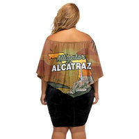 Alligator Alcatraz Off Shoulder Short Dress Prison Florida Everglades - Wonder Print Shop