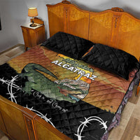 Alligator Alcatraz Quilt Bed Set Prison Florida Everglades - Wonder Print Shop