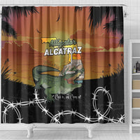 Alligator Alcatraz Shower Curtain Prison Florida Everglades - Wonder Print Shop