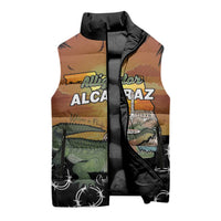 Alligator Alcatraz Sleeveless Puffer Jacket Prison Florida Everglades - Wonder Print Shop