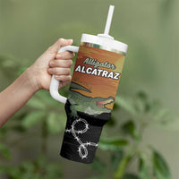 Alligator Alcatraz Tumbler With Handle Prison Florida Everglades - Wonder Print Shop