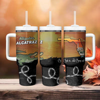 Alligator Alcatraz Tumbler With Handle Prison Florida Everglades - Wonder Print Shop