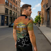 Alligator Alcatraz Zipper Polo Shirt Prison Florida Everglades - Wonder Print Shop