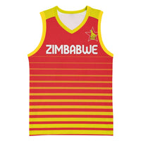 Custom Zimbabwe Cricket Basketball Jersey Go Chevrons Go - Wonder Print Shop
