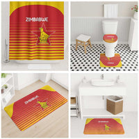Zimbabwe Cricket Bathroom Set Go Chevrons Go - Wonder Print Shop