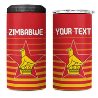 Custom Zimbabwe Cricket 4 in 1 Can Cooler Tumbler Go Chevrons Go - Wonder Print Shop