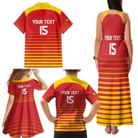 Custom Zimbabwe Cricket Family Matching Tank Maxi Dress and Hawaiian Shirt Go Chevrons Go - Wonder Print Shop