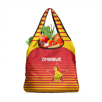 Zimbabwe Cricket Grocery Bag Go Chevrons Go - Wonder Print Shop