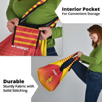 Zimbabwe Cricket Grocery Bag Go Chevrons Go - Wonder Print Shop