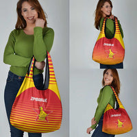 Zimbabwe Cricket Grocery Bag Go Chevrons Go - Wonder Print Shop