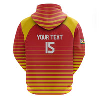 Custom Zimbabwe Cricket Hoodie Go Chevrons Go - Wonder Print Shop