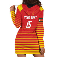 Custom Zimbabwe Cricket Hoodie Dress Go Chevrons Go - Wonder Print Shop