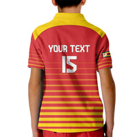 Custom Zimbabwe Cricket Kid Polo Shirt Go Chevrons Go - Wonder Print Shop