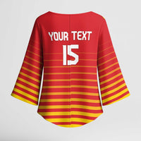 Custom Zimbabwe Cricket Kimono Sleeve Blouse Go Chevrons Go - Wonder Print Shop