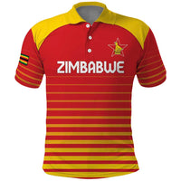 Custom Zimbabwe Cricket Polo Shirt Go Chevrons Go - Wonder Print Shop
