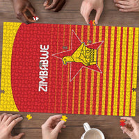 Zimbabwe Cricket Puzzle Go Chevrons Go - Wonder Print Shop