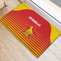 Zimbabwe Cricket Rubber Doormat Go Chevrons Go - Wonder Print Shop