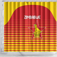 Zimbabwe Cricket Shower Curtain Go Chevrons Go - Wonder Print Shop