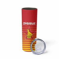 Custom Zimbabwe Cricket Skinny Tumbler Go Chevrons Go - Wonder Print Shop