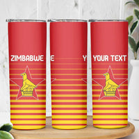 Custom Zimbabwe Cricket Skinny Tumbler Go Chevrons Go - Wonder Print Shop
