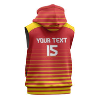 Custom Zimbabwe Cricket Sleeveless Hoodie Go Chevrons Go - Wonder Print Shop