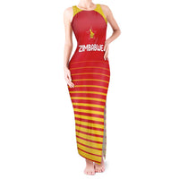 Custom Zimbabwe Cricket Tank Maxi Dress Go Chevrons Go - Wonder Print Shop