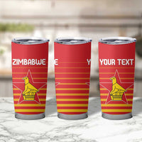 Custom Zimbabwe Cricket Tumbler Cup Go Chevrons Go - Wonder Print Shop
