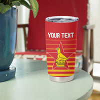 Custom Zimbabwe Cricket Tumbler Cup Go Chevrons Go - Wonder Print Shop