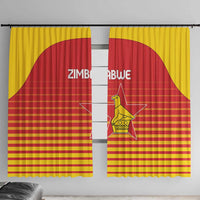 Zimbabwe Cricket Window Curtain Go Chevrons Go - Wonder Print Shop