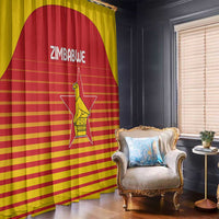 Zimbabwe Cricket Window Curtain Go Chevrons Go - Wonder Print Shop