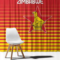 Zimbabwe Cricket Window Curtain Go Chevrons Go - Wonder Print Shop