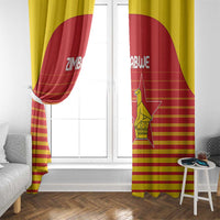 Zimbabwe Cricket Window Curtain Go Chevrons Go - Wonder Print Shop