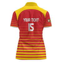 Custom Zimbabwe Cricket Women Polo Shirt Go Chevrons Go - Wonder Print Shop