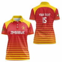 Custom Zimbabwe Cricket Women Polo Shirt Go Chevrons Go - Wonder Print Shop