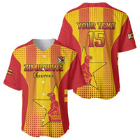 Custom Zimbabwe Cricket Baseball Jersey Go Champions - Wonder Print Shop