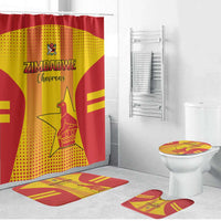 Zimbabwe Cricket Bathroom Set Go Champions - Wonder Print Shop