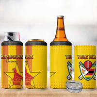 Custom Zimbabwe Cricket 4 in 1 Can Cooler Tumbler Go Champions - Wonder Print Shop