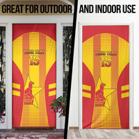 Custom Zimbabwe Cricket Door Cover Go Champions - Wonder Print Shop
