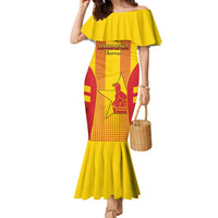 Custom Zimbabwe Cricket Family Matching Mermaid Dress and Hawaiian Shirt Go Champions - Wonder Print Shop