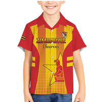 Custom Zimbabwe Cricket Family Matching Mermaid Dress and Hawaiian Shirt Go Champions - Wonder Print Shop