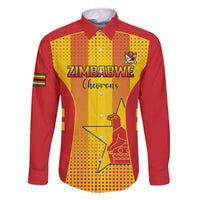 Custom Zimbabwe Cricket Family Matching Off The Shoulder Long Sleeve Dress and Hawaiian Shirt Go Champions - Wonder Print Shop