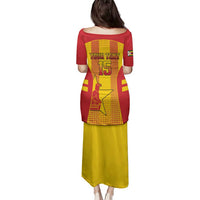 Custom Zimbabwe Cricket Family Matching Puletasi and Hawaiian Shirt Go Champions - Wonder Print Shop