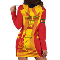 Custom Zimbabwe Cricket Hoodie Dress Go Champions - Wonder Print Shop