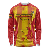 Custom Zimbabwe Cricket Long Sleeve Shirt Go Champions - Wonder Print Shop