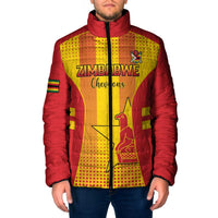 Custom Zimbabwe Cricket Padded Jacket Go Champions - Wonder Print Shop