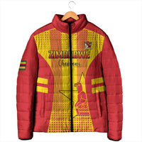 Custom Zimbabwe Cricket Padded Jacket Go Champions - Wonder Print Shop