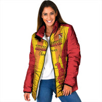 Custom Zimbabwe Cricket Padded Jacket Go Champions - Wonder Print Shop