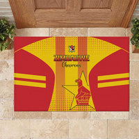 Zimbabwe Cricket Rubber Doormat Go Champions LT15