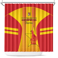 Zimbabwe Cricket Shower Curtain Go Champions LT15